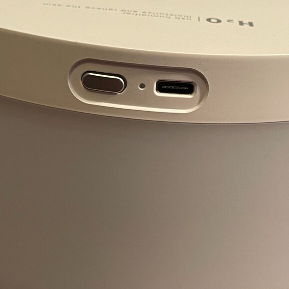 H2O USB Humidifier White Portable Air Moisturizer Skin Relief - Picture 2 of 7